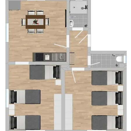 Sad801 - Geraeumige Monteurwohnung * Schwandorf in Bayern