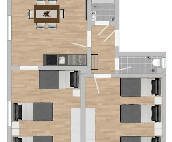 Sad801 - Geraeumige Monteurwohnung * Schwandorf in Bayern